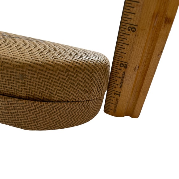 Maui Jim sunglass case Basket Weave Hard Clamshell CASE ONLY - Picture 8 of 8